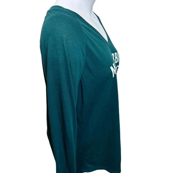 Torrid long sleeve v neck green T-shirt size 00-M/L - Picture 4 of 9